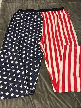 boxercraft Patriotic Star & Stripe Joggers - Red, White & Blue